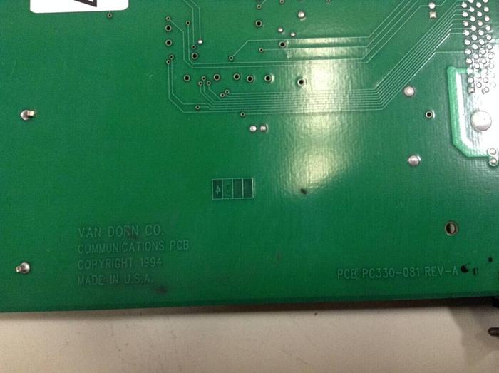 Used VAN DORN Communication Board PC330-081 330-081 Used