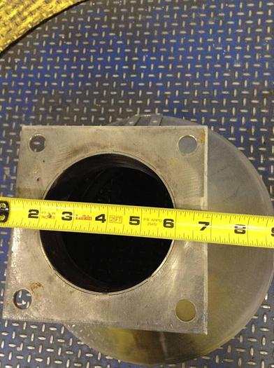 Used METAL FABRICATOR Stainless Steel Hopper w/ Clamping Band HOPPER843 #74843