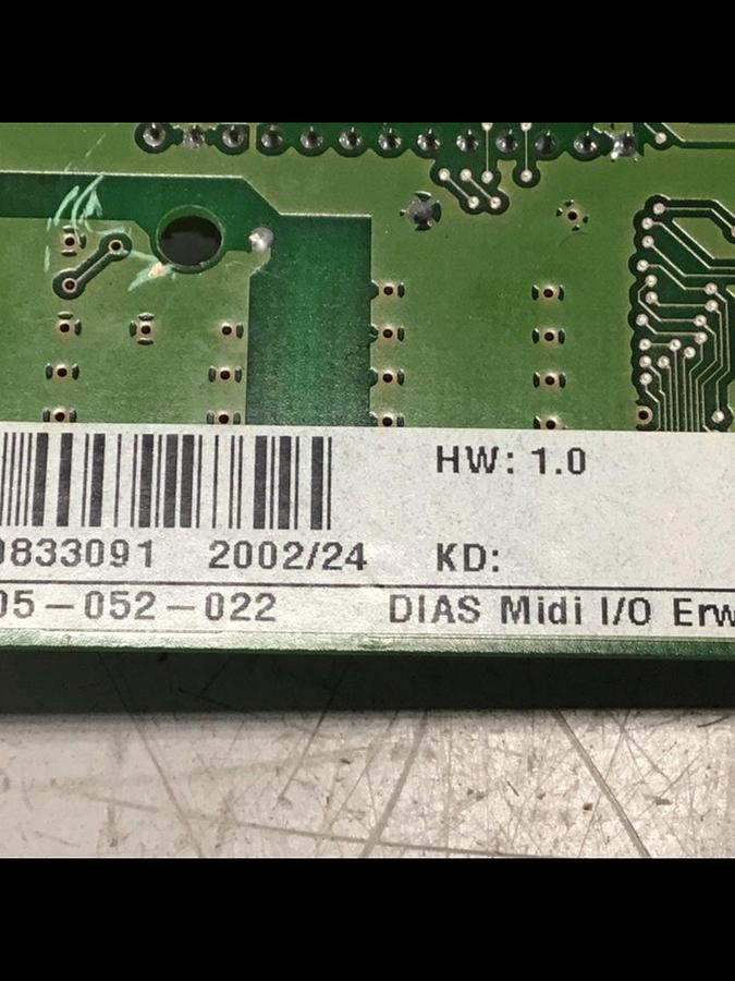 Used SIGMATEK Circuit Board 05-052-022 DIAS MIDI I/O Used