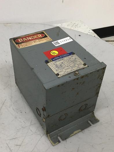 Used SQUARE D 3 KVA Dry Type Transformer 351F USED