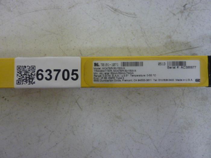 Used STI Light Curtain Transmitter MC47SR-30-1500-X Used