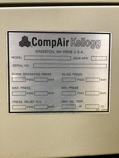 Used COMPAIR INC 50 HP Air Compressor 218K08-108 Used