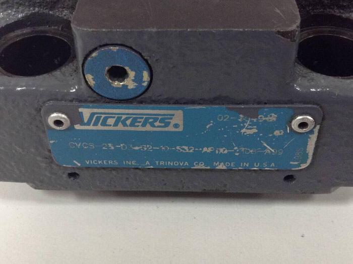 Used VICKERS Valve CVCS25D3S210S32AP10Z108A99 #89664