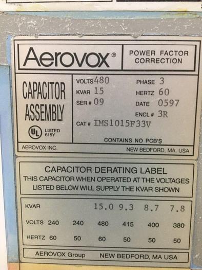 Used AEROVOX Power Factor Correction IMS1015F33V #116120