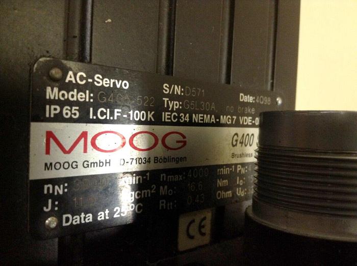 Used MOOG Brushless Servo Motor G405-522 Used