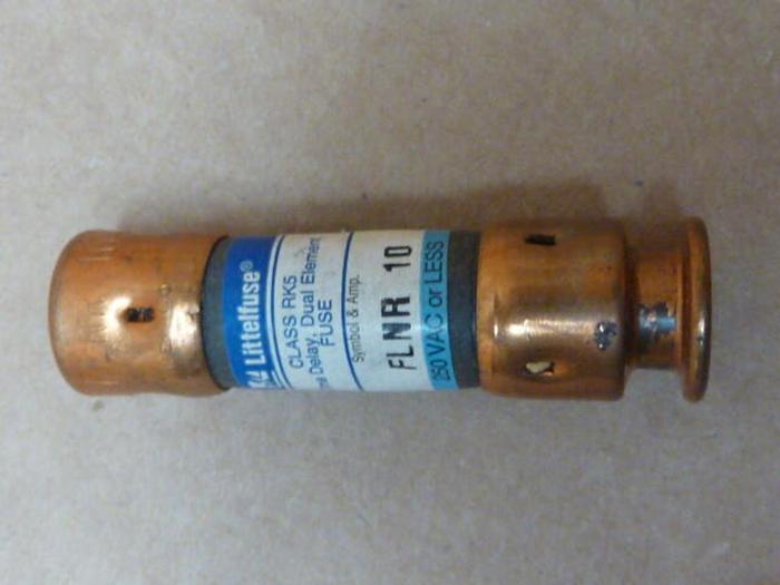 Used LITTELFUSE 10 Amp Fuse FLNR-10 #36133