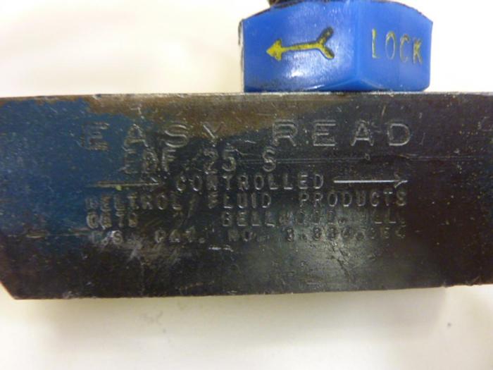 Used WELTROL Flow Control Valve EDF 25 S #44584