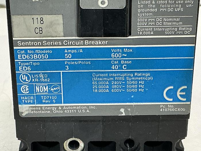 Used SIEMENS ED63B050