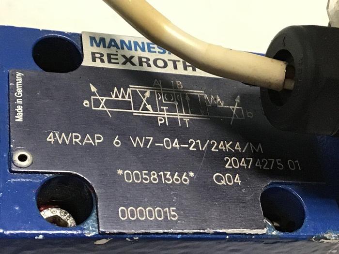 Used MANNESMANN REXROTH Valve 4WRAP 6 W7-04-21/24K4/M Used