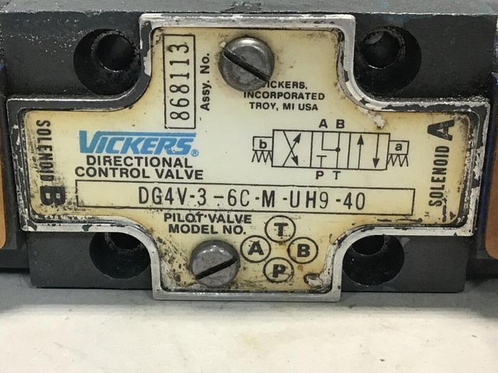Used VICKERS Valve DG4V-3-6C-M-U-H-9-40 #132062