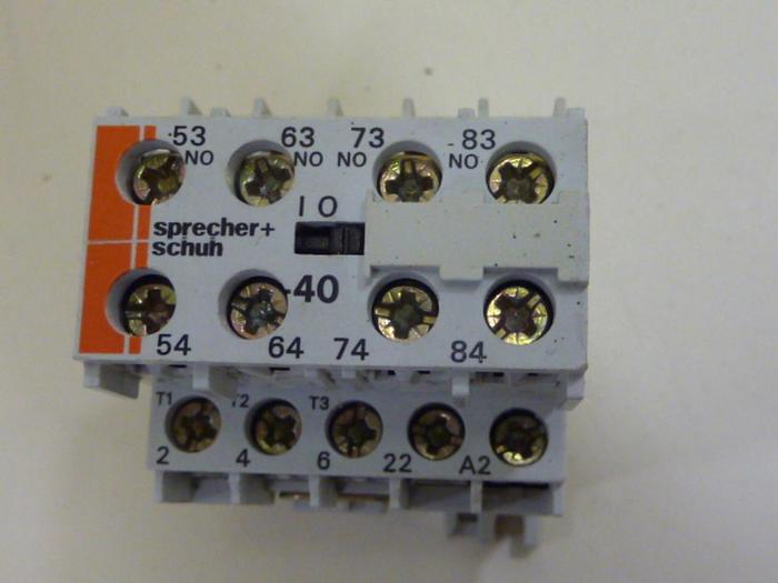 Used SPRECHER & SCHUH Contactor CS4-P #54465