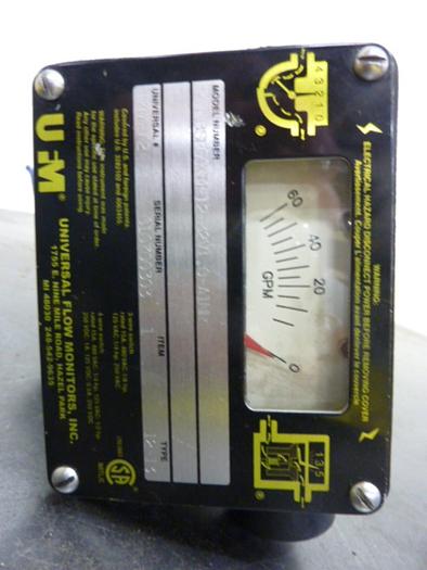 Used UNIVERSAL FLOW MONITORS Flow Meter MN-BSE60GM-12-32V1.0-A1NR #64730