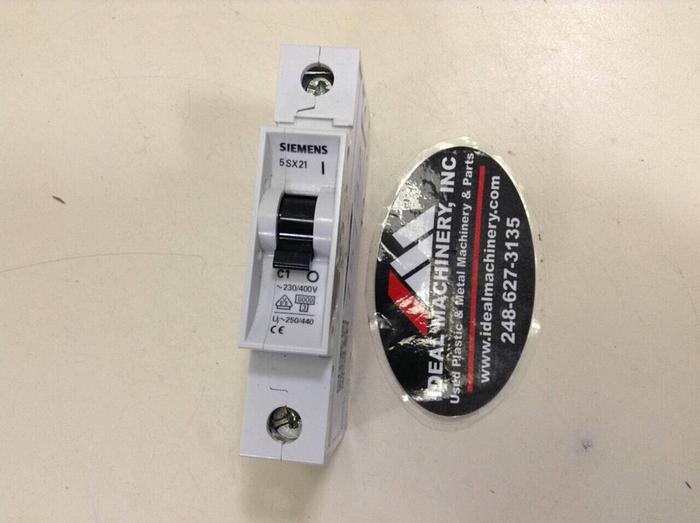 Used SIEMENS 1 Amp Circuit Breaker 5SX21-C1 #75732