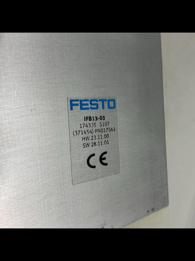 Used FESTO Control Block / Valve Terminal IFB13-03 Used