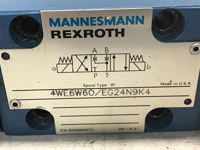 Used MANNESMANN REXROTH Valve 4WE6W60/EG24N9K4 #137461