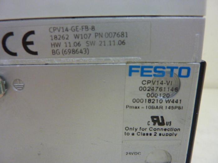 Used FESTO Valve Terminal CPV14 CPV14-VI #61200