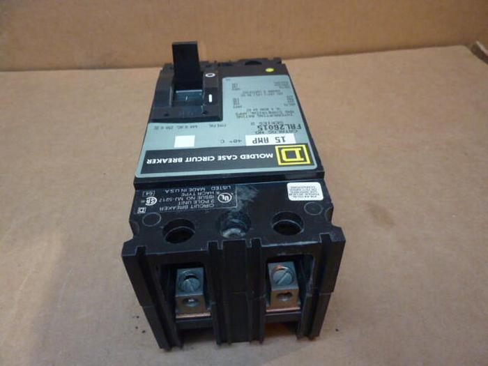 Used SQUARE D 15 Amp Circuit Breaker FAL26015 #32012