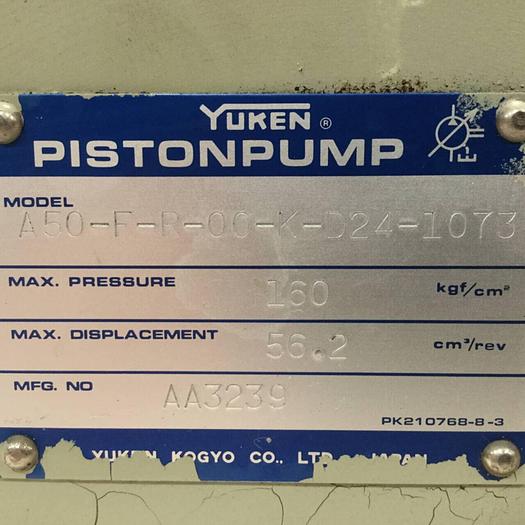 Used YUKEN Valve A50-F-R-00-K-D24-1073 #91517
