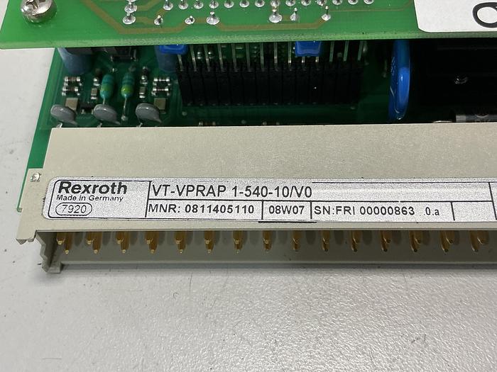 Used REXROTH VT-VPRAP 1-540-10/V0