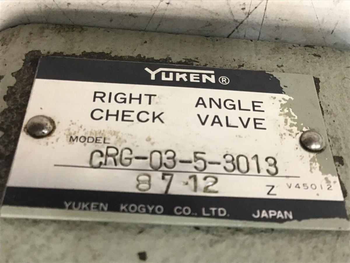 Used YUKEN Check Valve CRG-03-5-3013 Used #143791