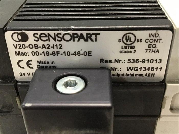 Used SENSOPART Vision Sensor V20-OB-A2-I12 #140288