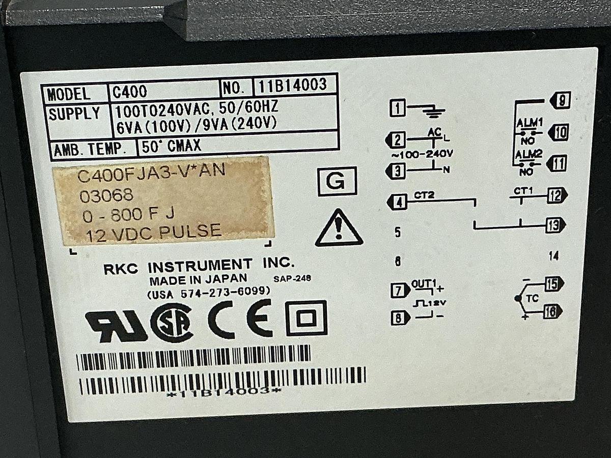 Used RKC INSTRUMENT C400