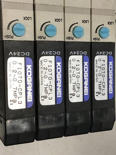 Used KOGANEI Manifold w/ Valves F10M4AJ #120902