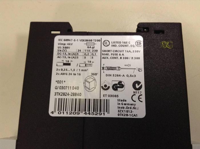 Used SIEMENS Safety Relay 3TK2 824-2BB40 #86774