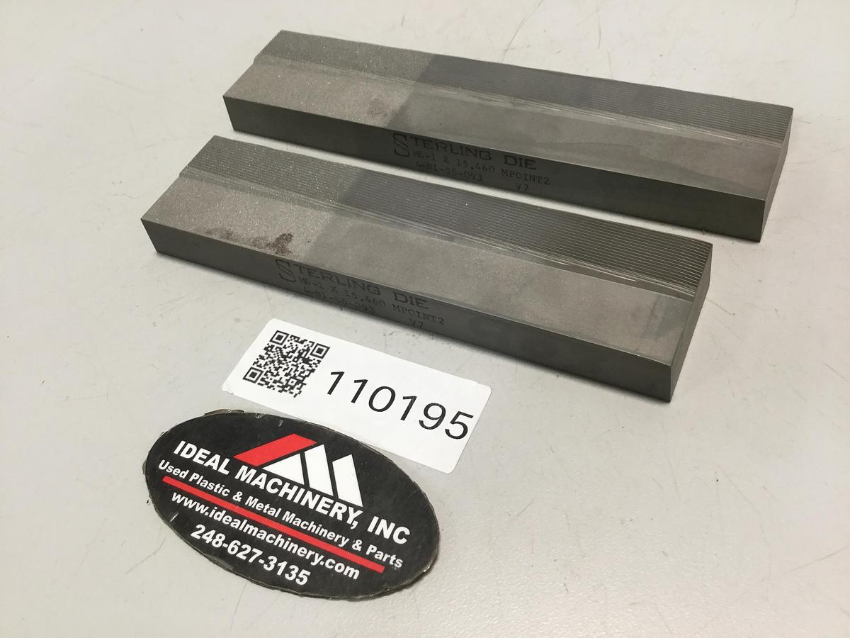STERLING DIE BoltMaker Flat Die 2 Piece Set 4-N1-S6-903 Used
