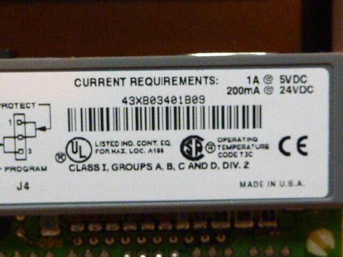 Used ALLEN BRADLEY 5/04 Processor Module 1747-L543 SER B Used