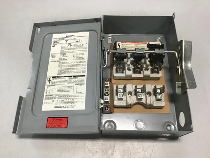 Used SIEMENS 60 Amp I-T-E Disconnect Switch JN422 #137862