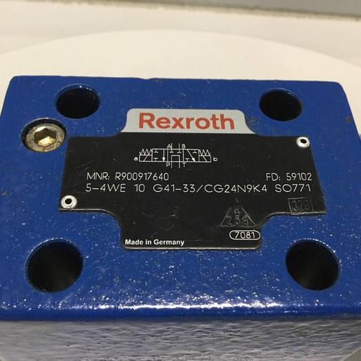 Used REXROTH Directional Valve 54WE10G4133/CG24N9K4SO771 #97052