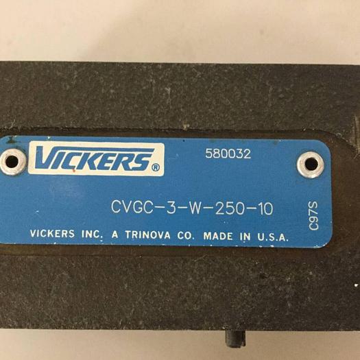 Used VICKERS Valve CVGC 3 W 250 10 #91489