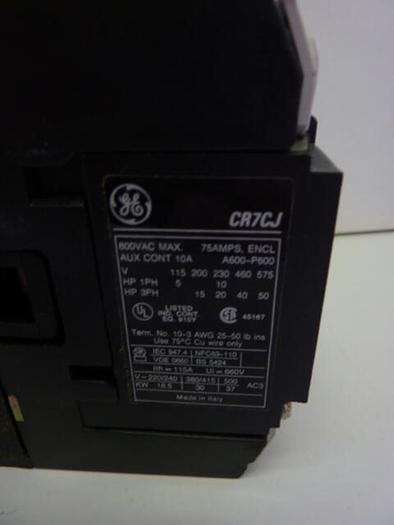 Used GENERAL ELECTRIC / GE Contactor CR7CJ Used