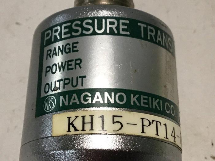 Used NAGANO Pressure Transmitter KH15-PT14-C-200-0.25 #126506