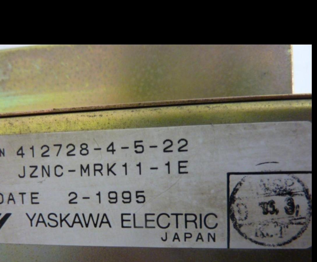 Used YASKAWA Slot Rack JZNC-MRK11-1E USED