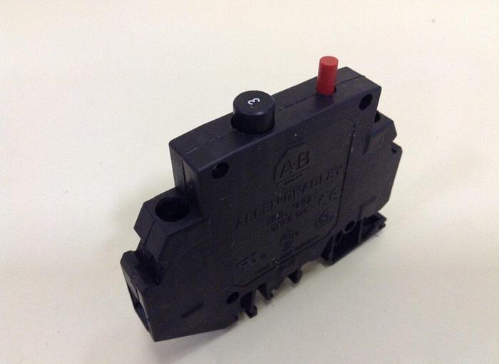 Used ALLEN BRADLEY 3 Amp Circuit Breaker 1492-GH030 SER B #79556
