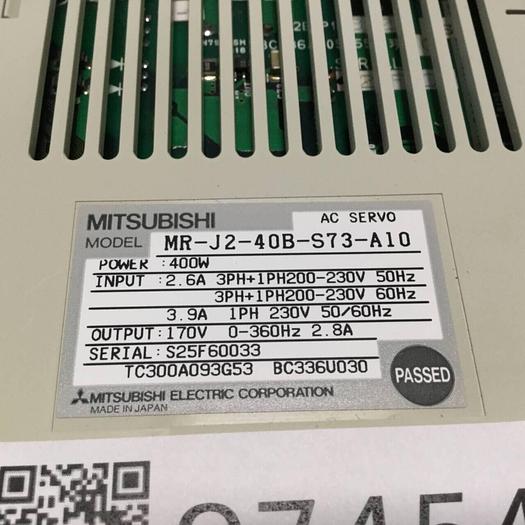 Used MITSUBISHI AC Servo Drive MR-J2-40B-S73-A10 #97454