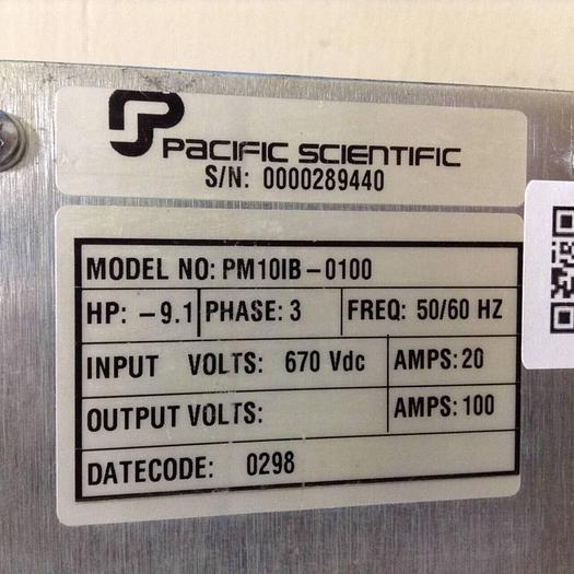Used PACIFIC SCIENTIFIC Drive PM10IB-0100 Used