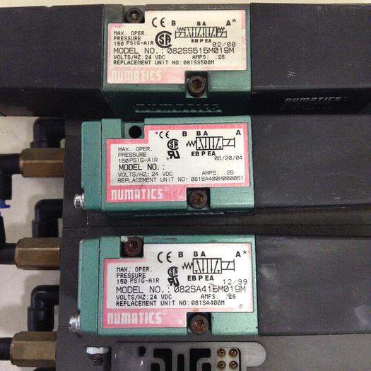 Used NUMATICS Control Block w/ Valves 082SA415M019M #79999