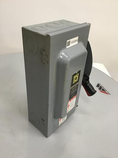 Used SQUARE D 60 Amp Safety Disconnect Switch H362 F3 #133304