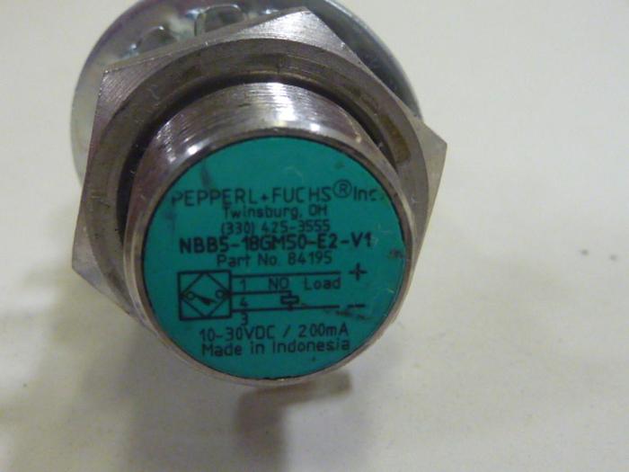 Used PEPPERL & FUCHS Inductive Sensor NBB5-18GM50-E2-V1 #62629