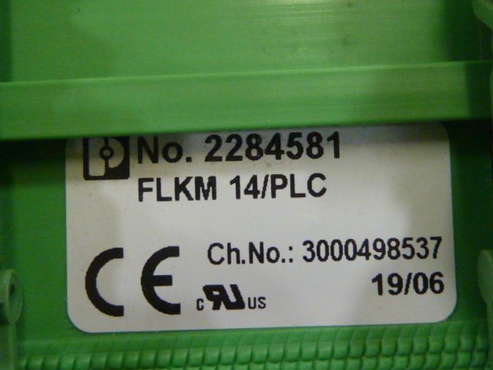 Used PHOENIX CONTACT Interface Module FLKM 14/PLC #62876