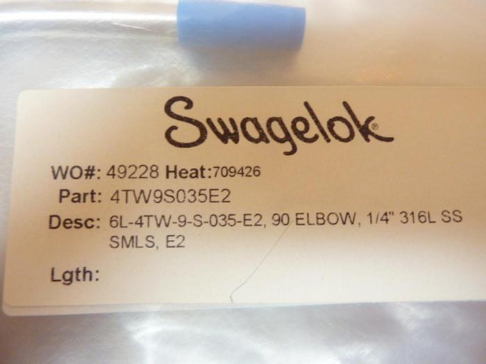 SWAGELOK Elbow 4TW9S035E2 #41211