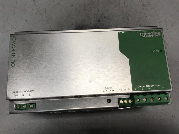 Used PHOENIX CONTACT Power Supply QUINT-PS-100-240AC/24DC/40 Used