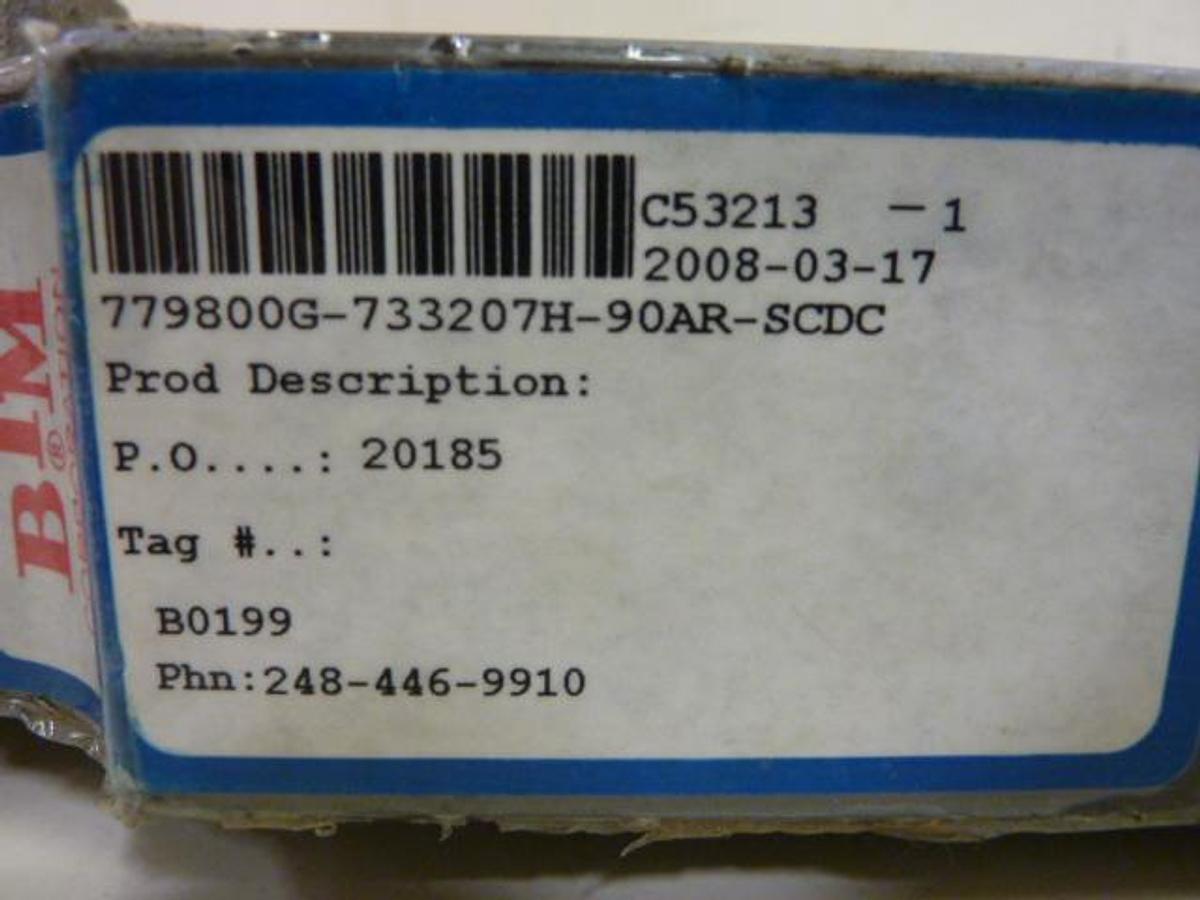 Used BTM CORP Power Clamp 779800G-733207H-90AR-SCDC Used