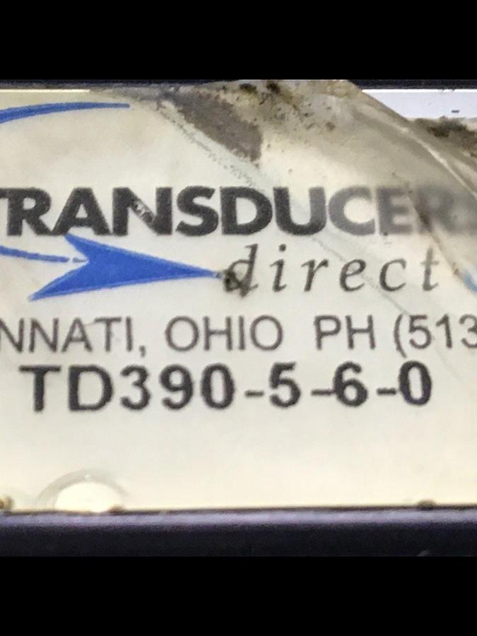 Used TRANSDUCER TECHNIQUES Transducer TD390-5-6-0 USED