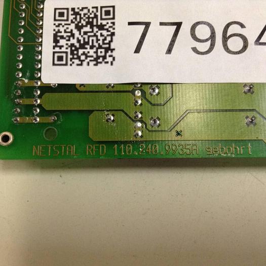 Used NETSTAL Circuit Board 110.240.9936B #77964