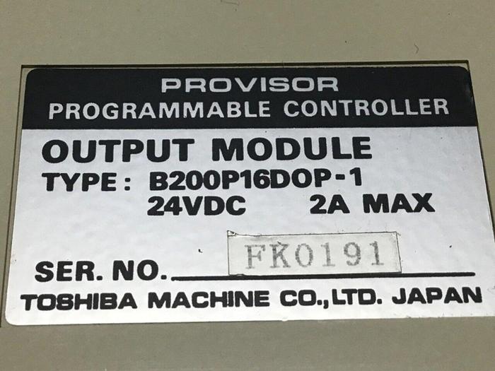 Used TOSHIBA Output Module B200P16DOP-1 #111747