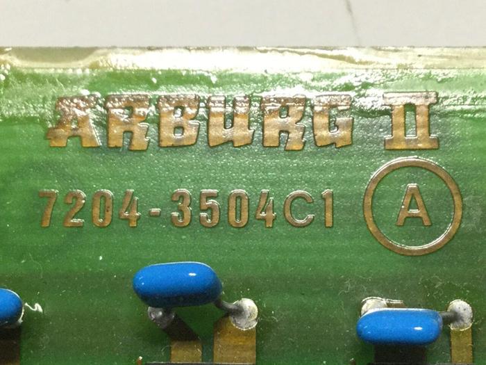 Used ARBURG Temperature Card 7204-3504C1 Used